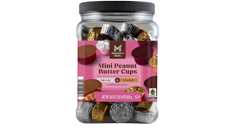 Tub of peanut butter cups