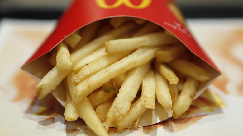 Box of McDonald's fries