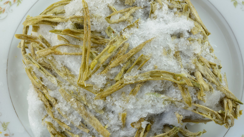 Vegetables with freezer burn