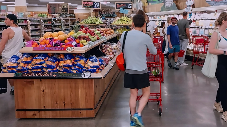 Shoppers at Trader Joe's