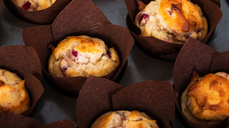 Muffins in homemade cupcake liners