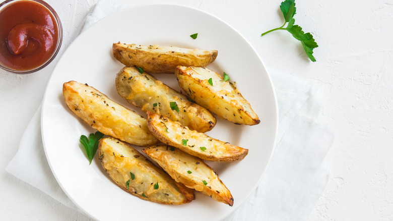 Parmesan crusted potatoes 