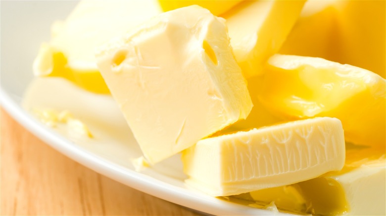Slices of softened butter 