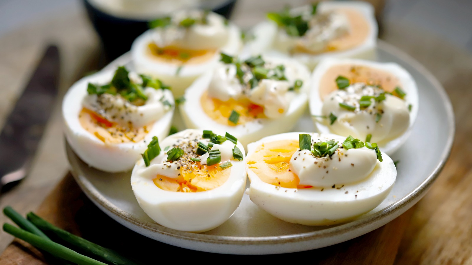 The Simple Knife Trick For Way Prettier Deviled Eggs