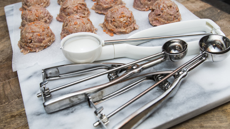 The Simple Scoop Hack For Perfectly Portioned Meatballs