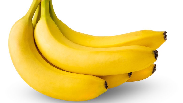 Close up of a bunch of bananas