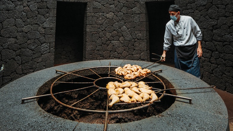 Chef cooks at El Diablo