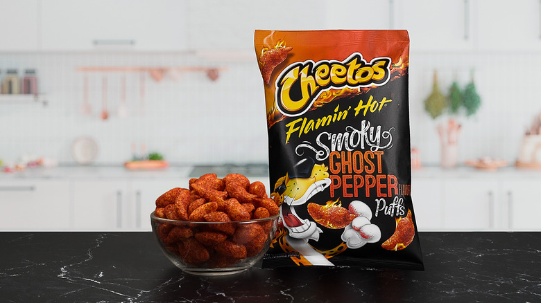Cheetos Flamin' Hot Smoky Ghost Pepper Puffs 