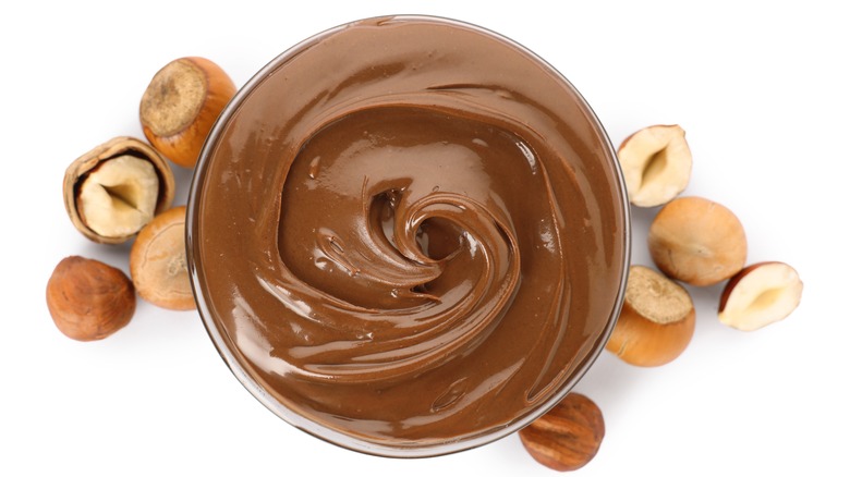 bowl of chocolate-hazelnut spread