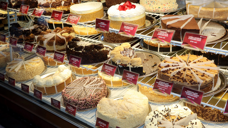 Cheesecake Factory display case
