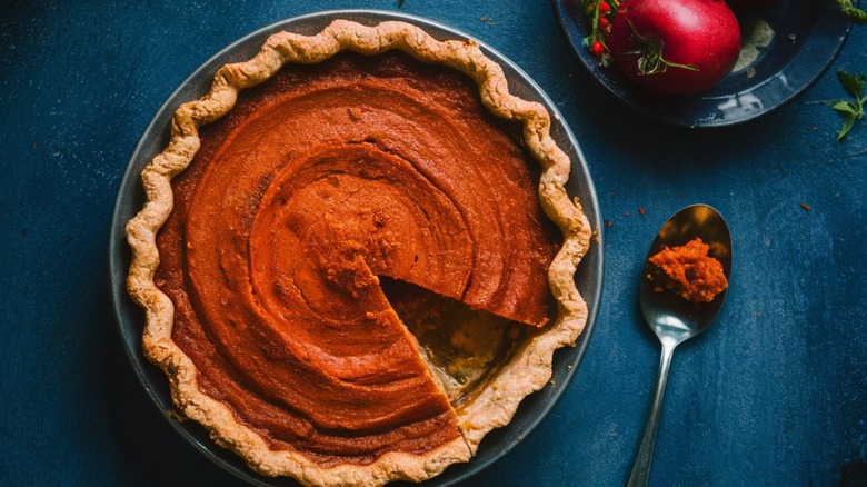 Roasted sweet potato pie