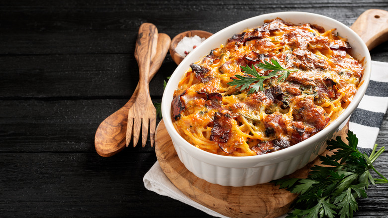 Baked spaghetti
