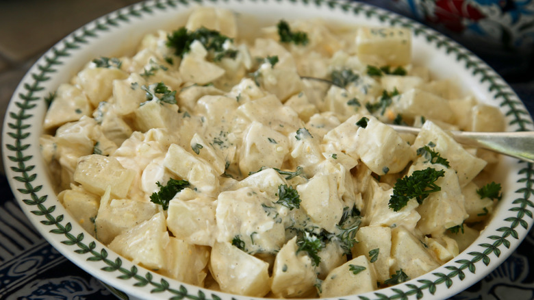 creamy potato salad with herbs