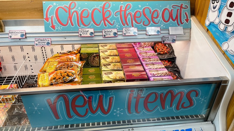 new item display at Trader Joe's