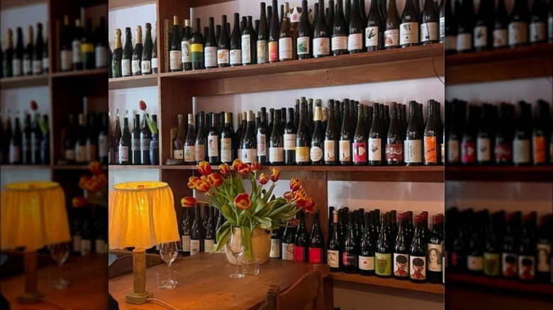 wine selection inside Gem Wine