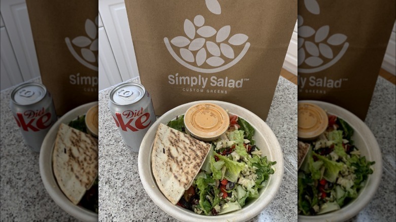 simply salad salad in bowl