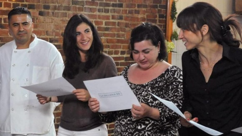 La Galleria 33 staff reviewing menu