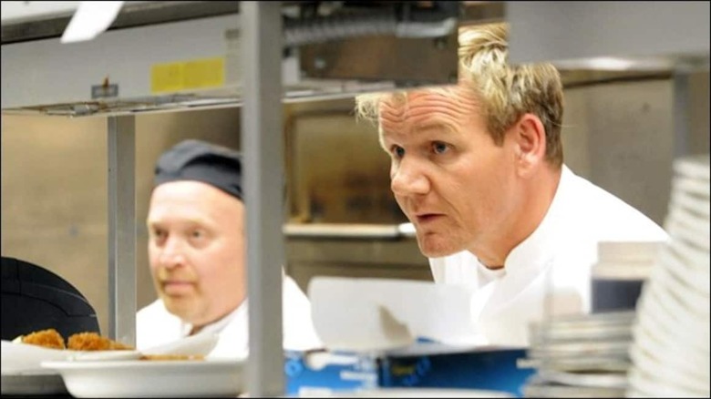 Ramsay in PJ's Steakhouse kitchen