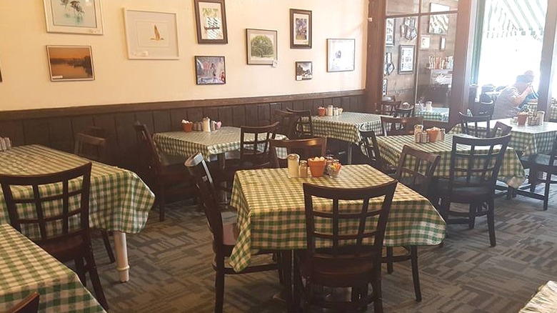 Lisa's Radial Café with quaint-looking tables