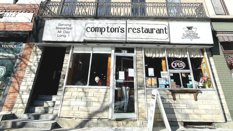 Exterior of Compton's Restaurant