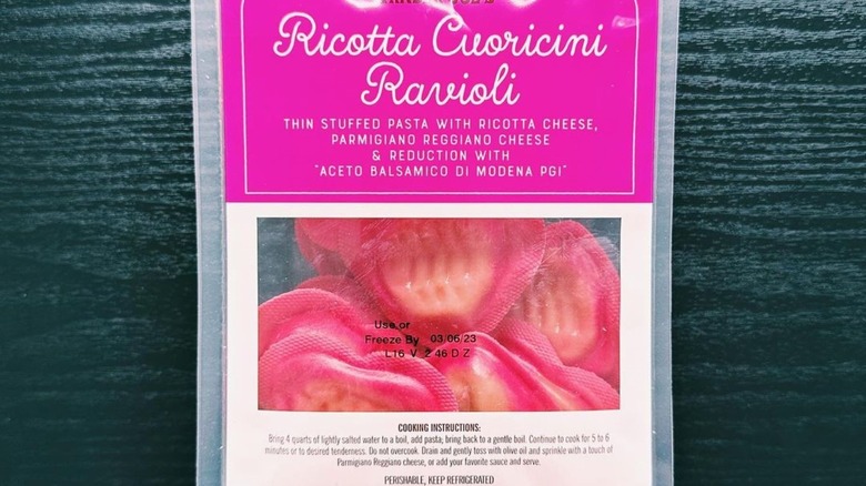 Trader Joe's heart-shaped ravioli