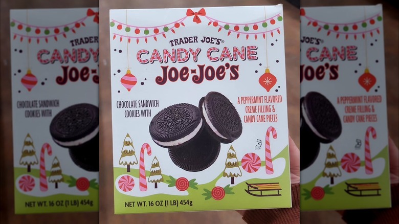 Box of Trader Joe's Candy Cane Joe-Joe's