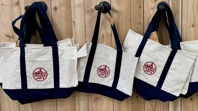 Reusable canvas Trader Joe's shopping bags for sale in-store