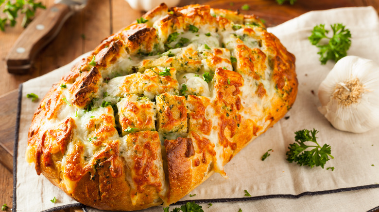 Cheesy pull apart bread