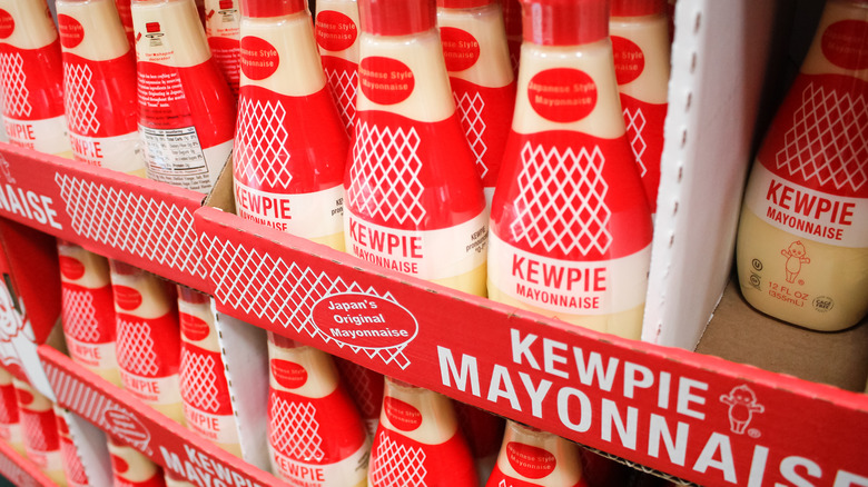Cases of Kewpie mayonnaise