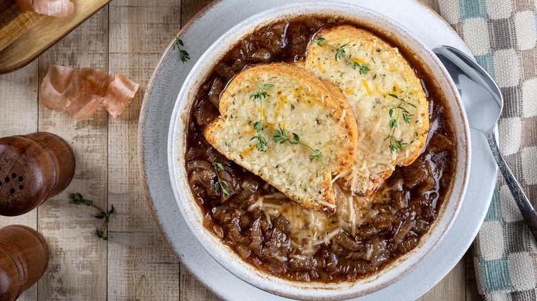 bowl of French onion soup