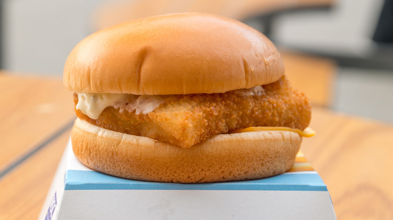 McDonald's Filet-o-Fish on box