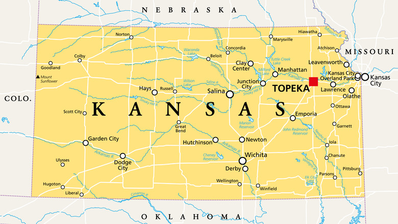map of Kansas 