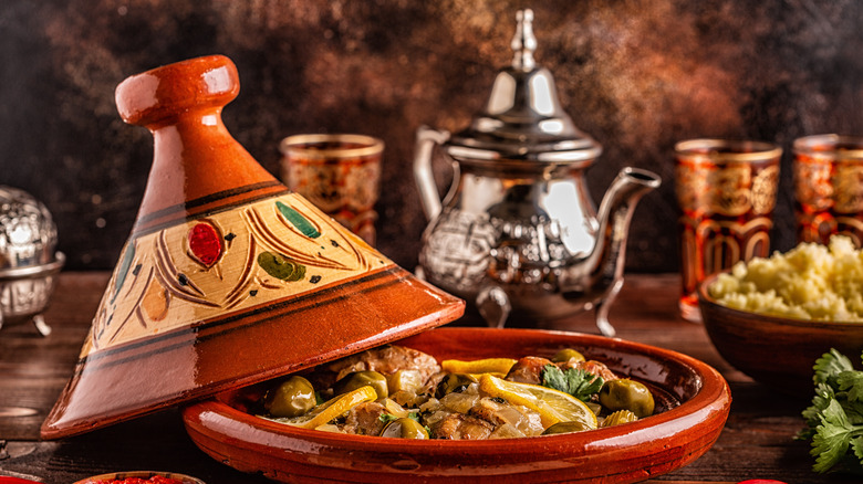 Moroccan tagine and teapot