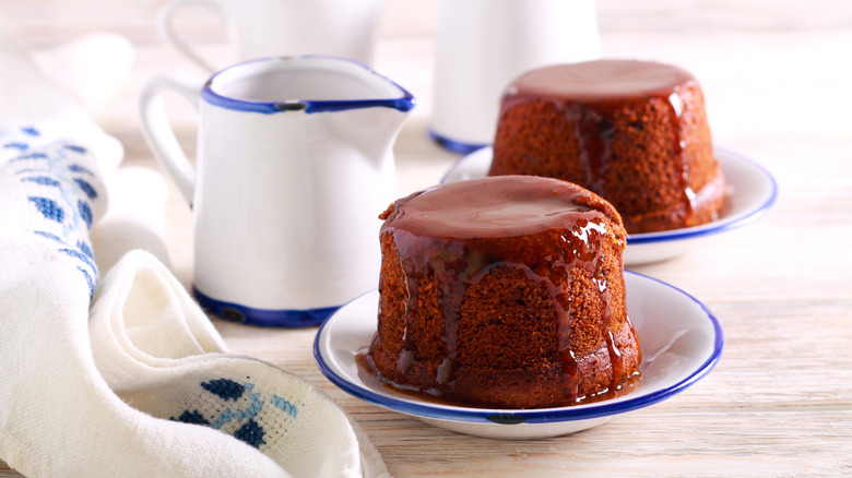 Sticky toffee pudding with butterscotch sauce