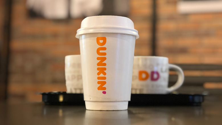 Dunkin' Donuts coffee cups