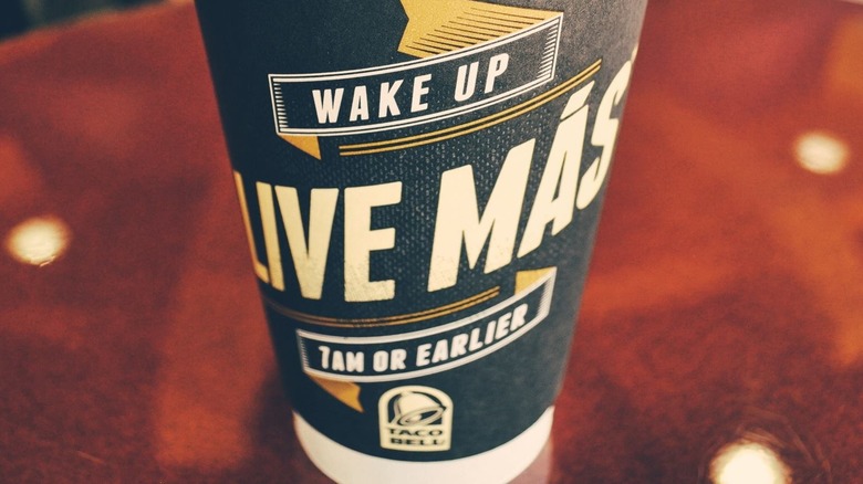 Taco Bell coffee cup