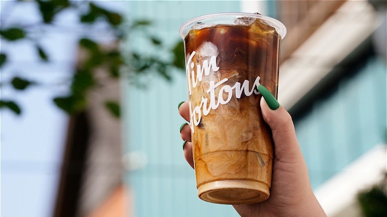 iced coffee from Tim Hortons
