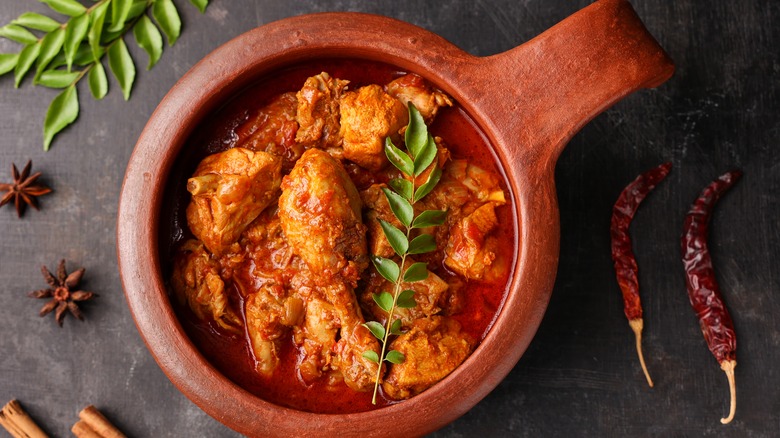 Bowl colorful murgh makhani