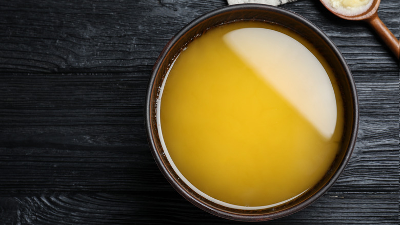 Bowl melted ghee