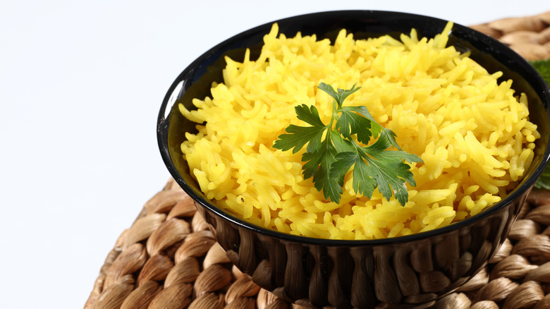 Simple basmati pilau rice.