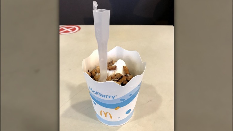 McFlurry with plastic spoon