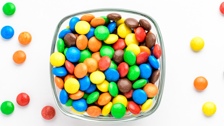 Bowl of M&M's
