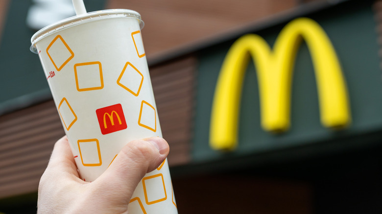 McDonald's and soft drink cup