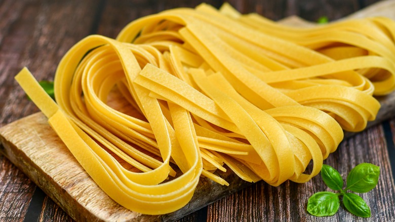 fresh tagliatelle noodles