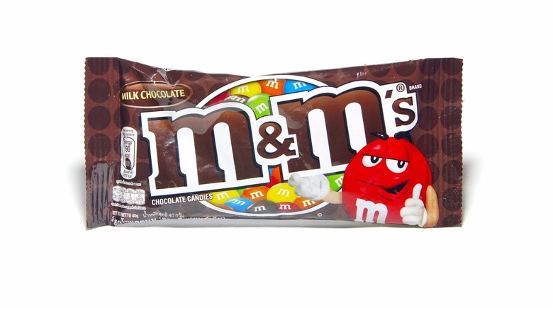 A packet of regular M&M's