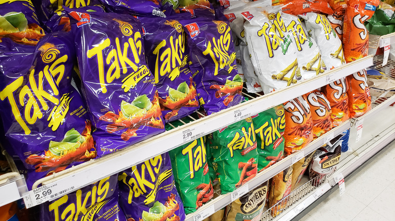 Shelves of Takis
