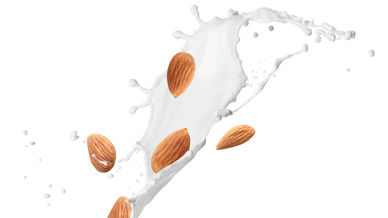A splash of almond milk
