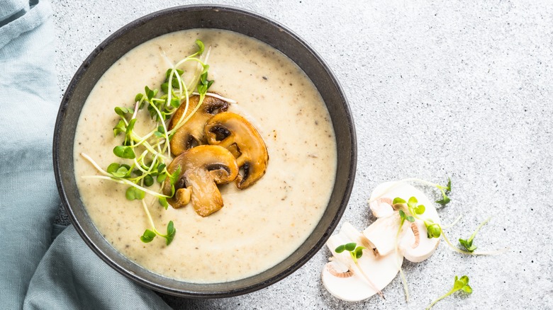 Cream of mushroom soup