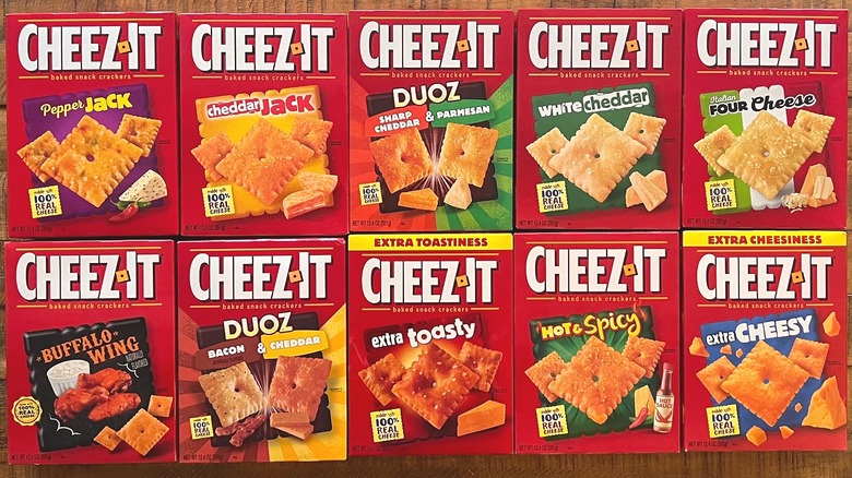 Boxes of Cheez-Its