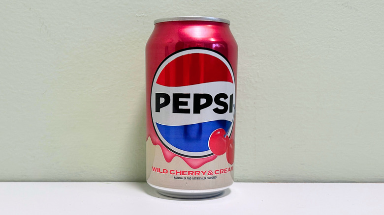 A can of Pepsi Wild Cherry and Cream